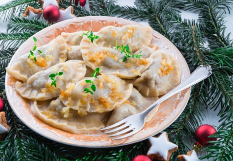 Постные вареники с гречкой и капустой Постные вареники с гречкой и капустой