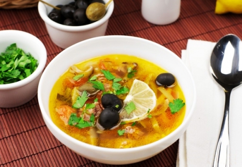 Солянка с каперсами Солянка с каперсами