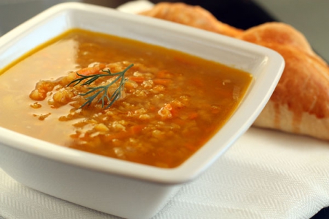 Рецепт - Суп из чечевицы