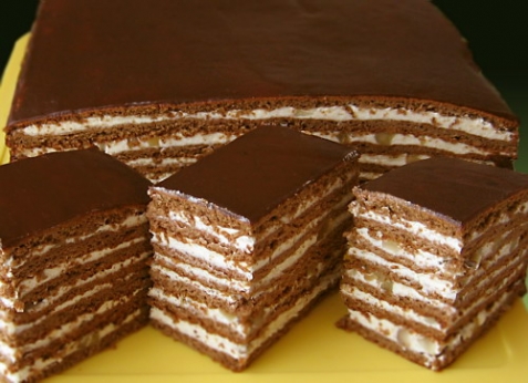 Торт медово шоколадно ореховый - рецепт