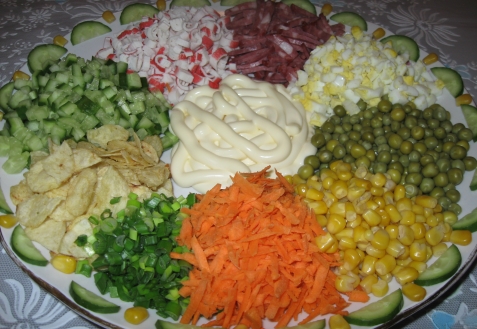 Салат ромашка на праздничный стол рецепты с фото