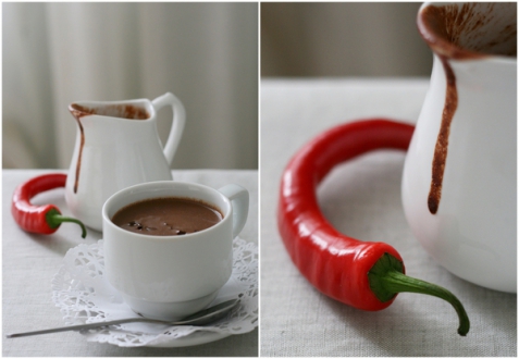 Рецепт - Горячий шоколад с перцем чили